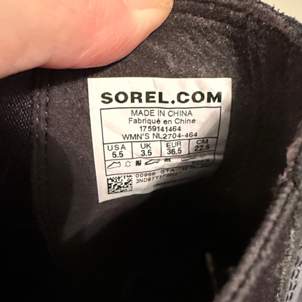 Sorel Women's Ankle Boots - Black and Navy - Picture 3 of 5